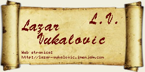 Lazar Vukalović vizit kartica